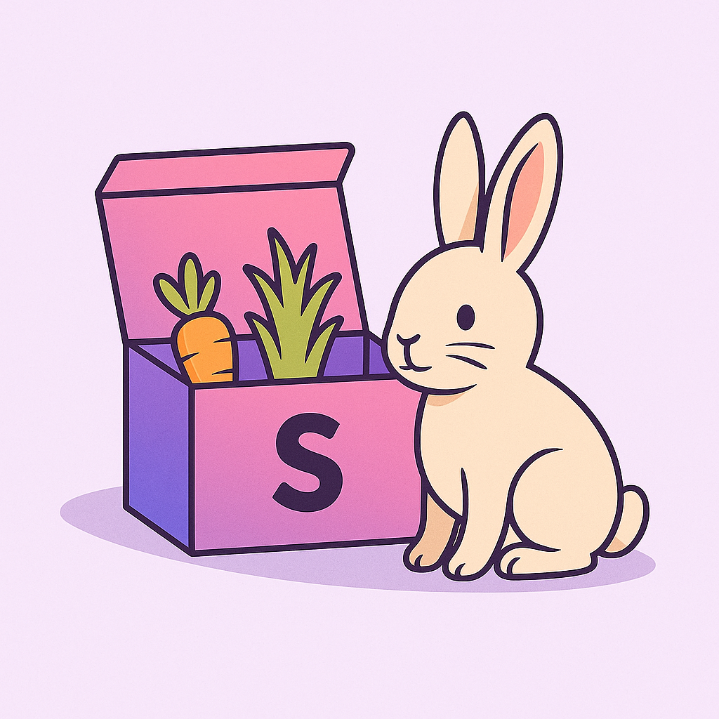 🐰 Kaninchen-Futterbox (S)