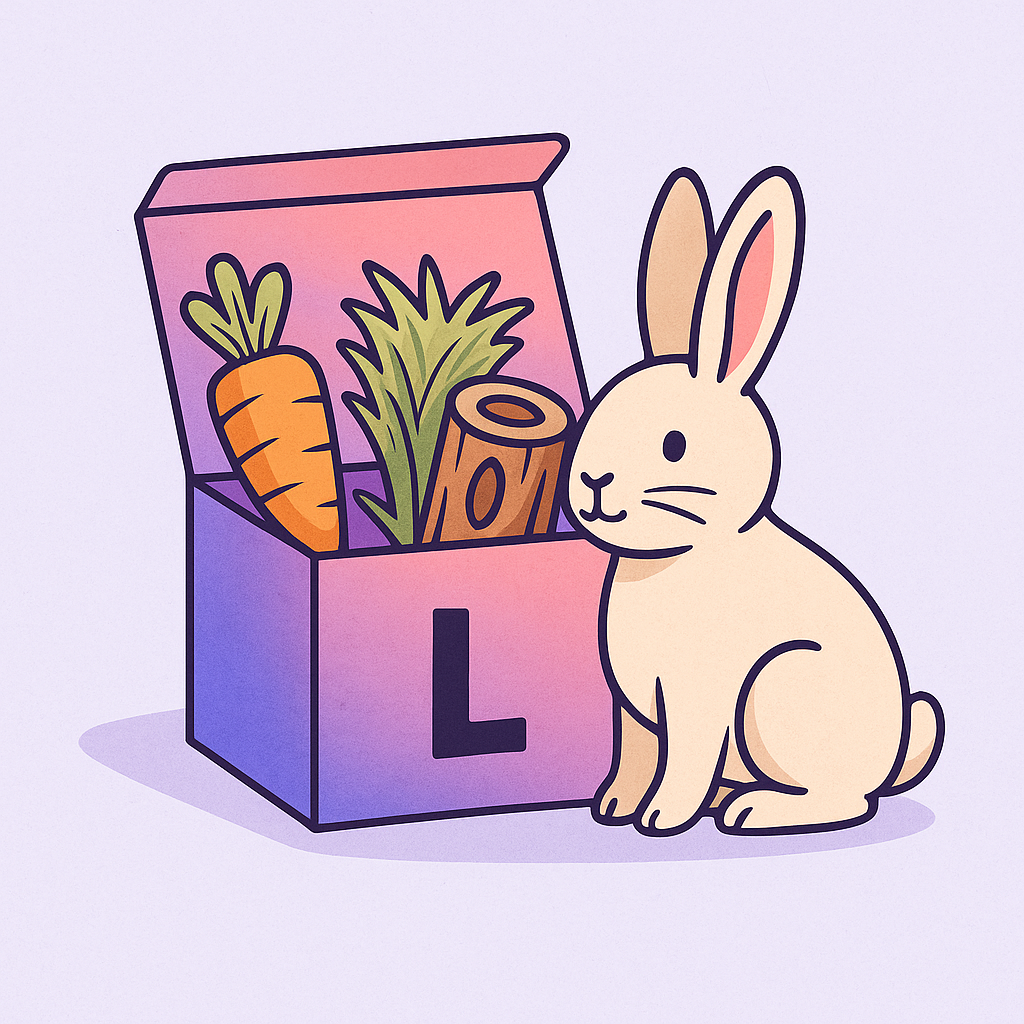 🐰 Kaninchen-Futterbox (L)