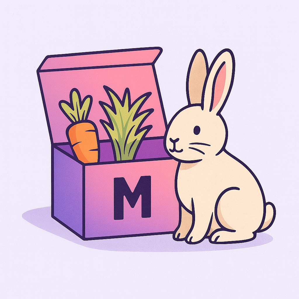 🐰 Kaninchen-Futterbox (M)